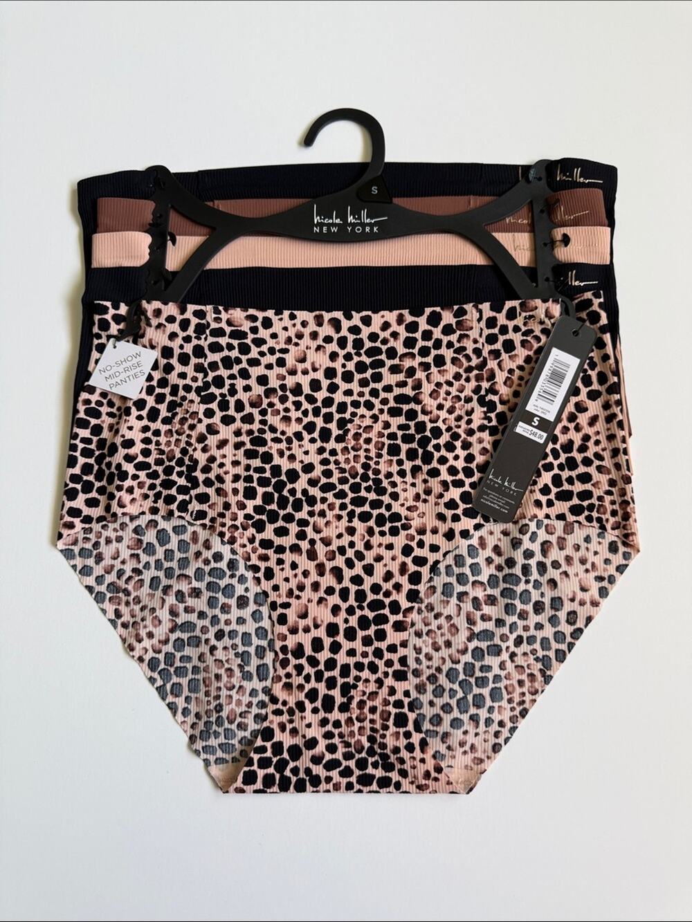 Nicole Miller No-Show Mid Rise Panties NEW!!